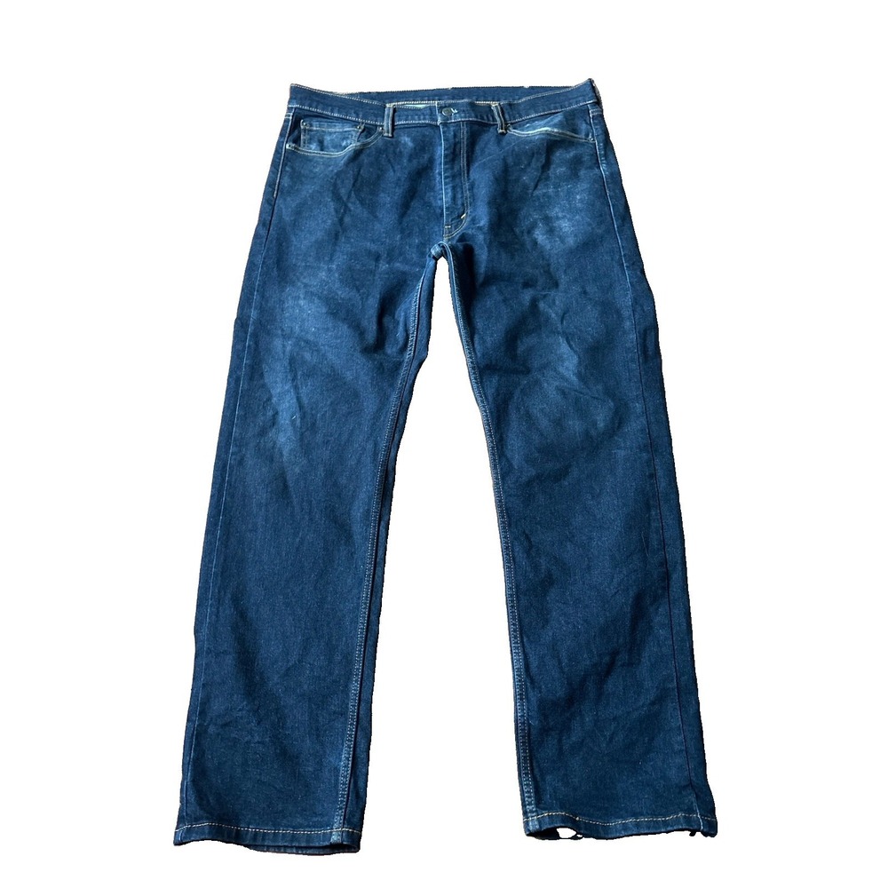Levi's Mens Jeans 506 Straight Leg Blue Denim Comfort Stretch Dark Wash 40x32
